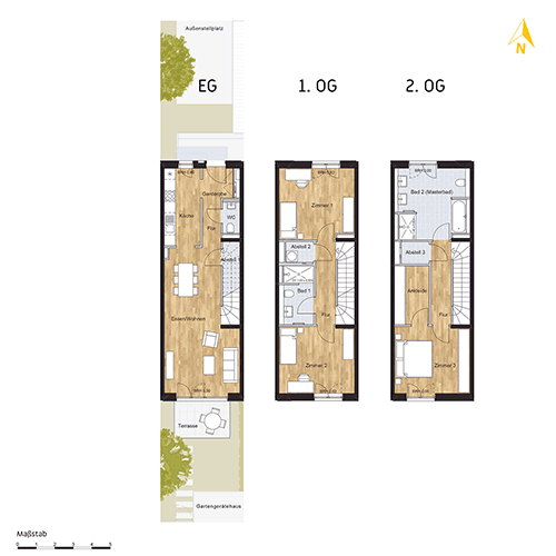 Grundriss Wohnung A 7