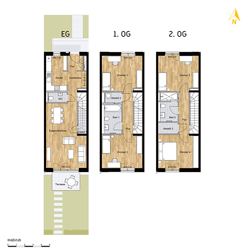 Grundriss Wohnung B 20